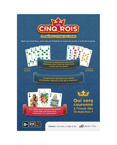 Les Cinq Rois – Jeu de cartes | Gigamic