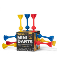 TOSSIT Mini Darts Orange Purple Green – Fléchettes à ventouses