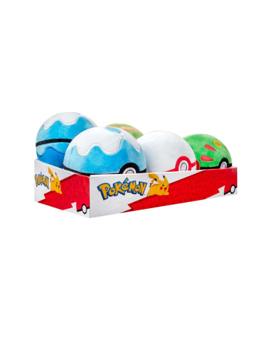 Pokémon Poké Ball Plush 5 pouces – Assortiment de peluches