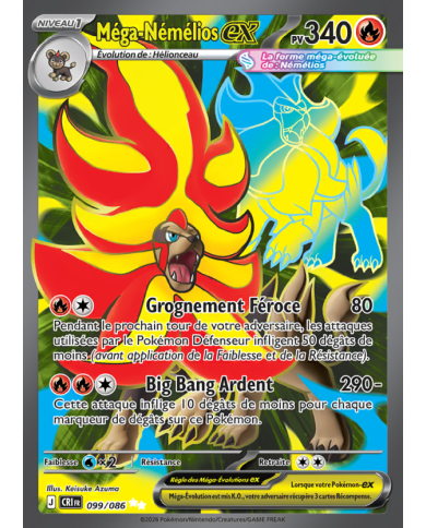 Méga-Némélios ex 099/086 - Pokémon FR Near Mint