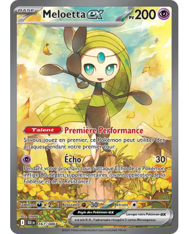 Meloetta ex 167/086 - Carte Pokémon FR Near Mint