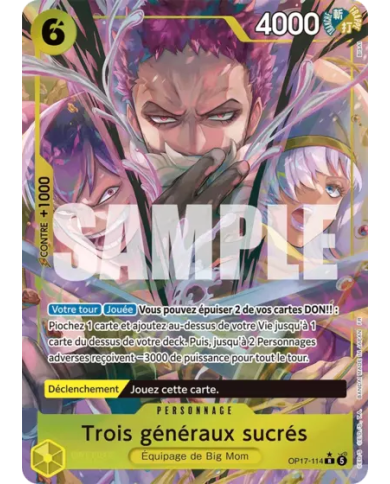 Trois généraux sucrés OP17-114 – One Piece FR Near Mint