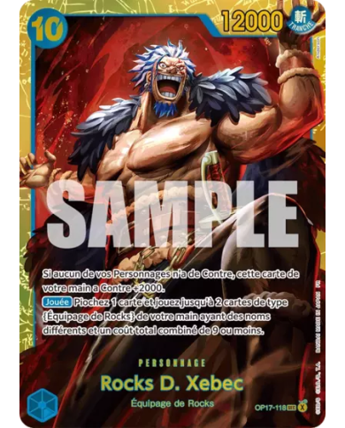 Rocks D. Xebec OP17-118 - Carte One Piece FR Near Mint