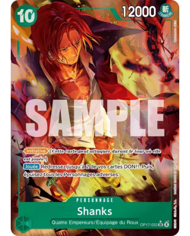 Shanks OP17-022 - Carte One Piece FR Near Mint