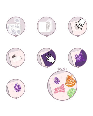 Artistic Patch – Gourmandises | Kit créatif patchs pailletés