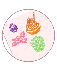 Artistic Patch – Gourmandises | Kit créatif patchs pailletés