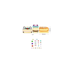 Mosaïque Cakes et bombecs - Djeco | K'Ado Mino
