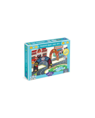 Djeco Crazy Motors – Puzzl'Up Géant Ville (33 pièces)