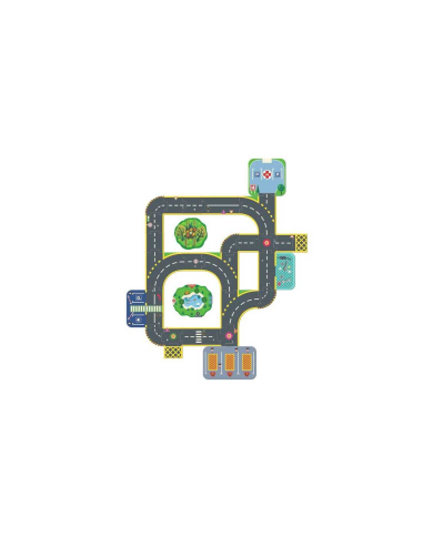 Djeco Crazy Motors – Puzzl'Up Géant Ville (33 pièces)