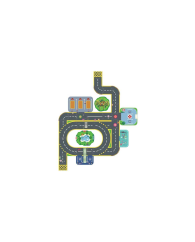 Djeco Crazy Motors – Puzzl'Up Géant Ville (33 pièces)