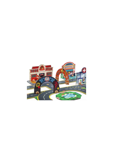 Djeco Crazy Motors – Puzzl'Up Géant Ville (33 pièces)