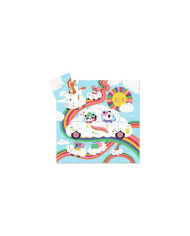Puzzle Silhouette Voiture Nuage 16 pcs – Djeco (FSC Mix)
