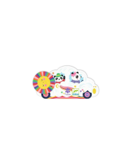 Puzzle Silhouette Voiture Nuage 16 pcs – Djeco (FSC Mix)
