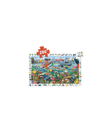 Puzzle Observation Les Secrets de la Mer 200 pcs – Djeco