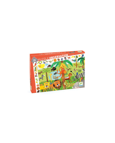 Puzzle Observation La Jungle 35 pcs FSC MIX – Djeco