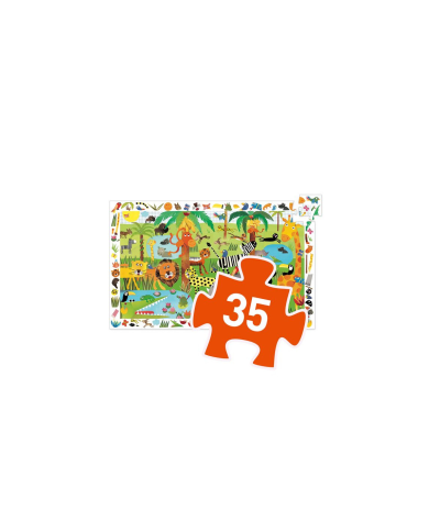 Puzzle Observation La Jungle 35 pcs FSC MIX – Djeco