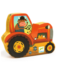 Puzzle Silhouette Tracteur 16 pcs FSC MIX – Djeco