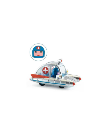 Crazy Motors – Space Ambulance | Voiture en métal Djeco