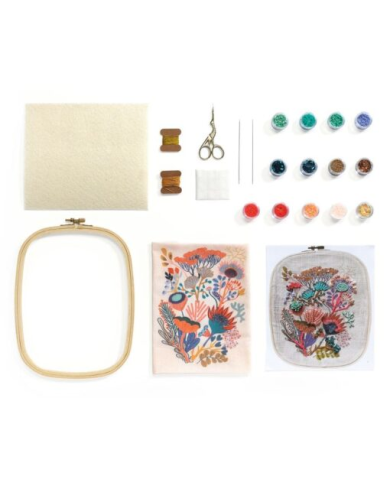 Atelier 58 Perlage Djeco – Coffret broderie perles et sequins FSC