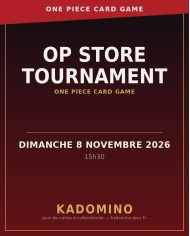 [FR] ONE PIECE CARD GAME — OP Store Tournament Event 8/11/2026