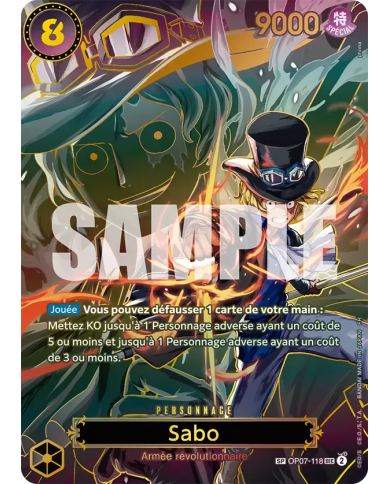 Sabo OP07-118 One Piece JCC Français Near Mint