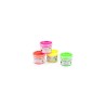 4 pots de peinture à doigts fluo Les Schmouks - Moulin Roty