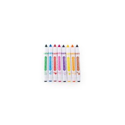 8 feutres tampons 2 en 1 Les Loufoques - Moulin Roty