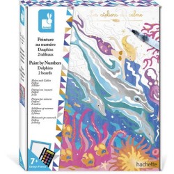 Peinture Numero Dauphins - les Ateliers du Calm | K'Ado Mino