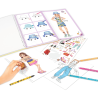 TOPModel Album à colorier avec set crayons | K'Ado Mino