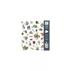 Djeco 160 stickers de chevaliers | K'Ado Mino