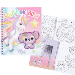 Ylvi Album à colorier avec paillettes licorne | K'Ado Mino