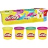 Play-Doh - Pack de 4 pots de pâte à modeler