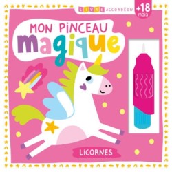 Livre accordéon – Mon pinceau magique – Licornes