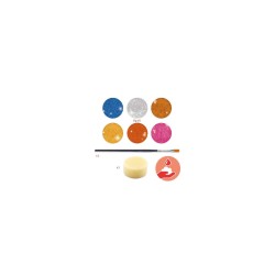 Maquillage palette 6 couleurs effet métal - Djeco