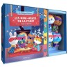 Coffret avec 4 marionnettes à doigts et 1 livre avec 4