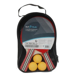 2 raquettes de ping-pong +3 balles | K'Ado Mino