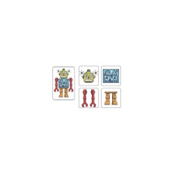 Jeu de carte Mémo Robots - Djeco | K'Ado Mino