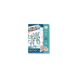 Tampons Mix and Match Alien robots - Djeco | K'Ado Mino
