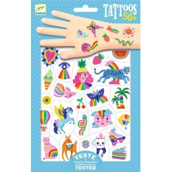 Tatouages Rainbow - Djeco | K'Ado Mino