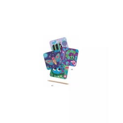 Cartes à gratter toutes petites bêtes - Djeco | K'Ado Mino
