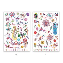 Tatouages Plume color - Djeco | K'Ado Mino