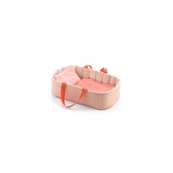Couffin Pink Lines Pomea - Djeco | K'Ado Mino