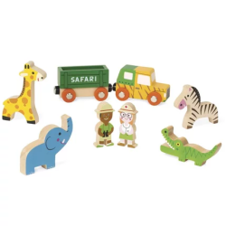 Mini Story - Figurines safari en bois | K'Ado Mino