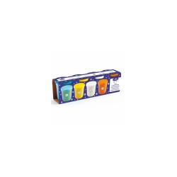 4 pots pâte à modeler pailletées Djeco DJ09029