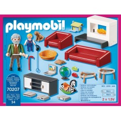 Salon avec cheminée - Playmobil La Maison traditionnelle