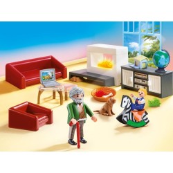 Salon avec cheminée - Playmobil La Maison traditionnelle
