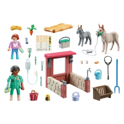 Playmobil Country Farm Vétérinaire avec les ânes