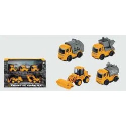 Coffret 5 Engins de Chantier A Friction | K'Ado Mino