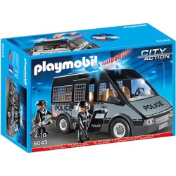 Playmobil City Action - Fourgon de Police avec Sirène et
