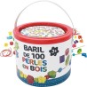 Baril 100 Perles Bois | K'Ado Mino